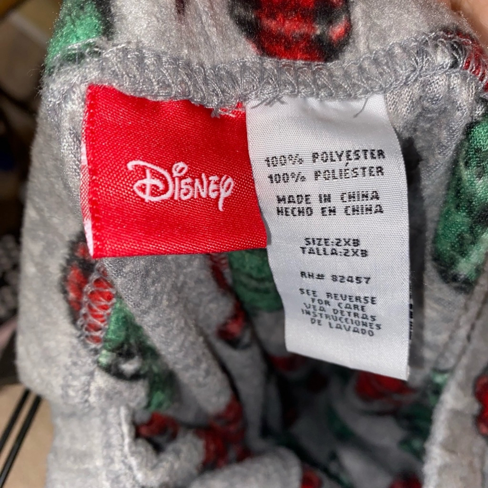 Women's Disney Christmas Mickey Soft Fleecy Pajama Pants Size 2X - Picture 3 of 4